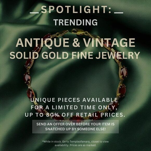 Vintage Estate & Antique Fine Jewelry Sale! Solid Gold 10k 14k 18k Fast Shipping - Picture 1 of 2